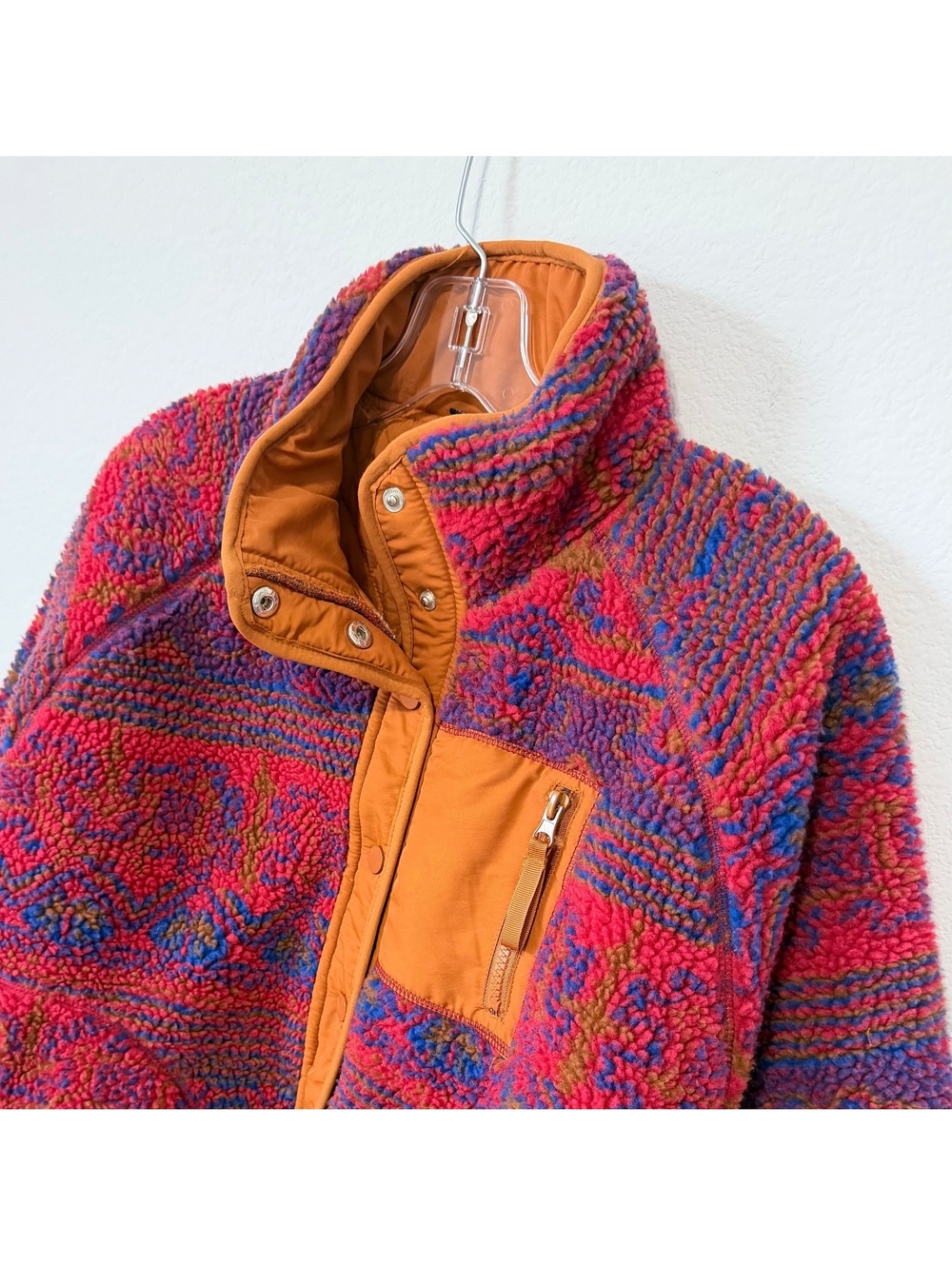 BLANKNYC Long Sleeve Snap Button Teddy Sherpa Patterned Jacket Women's Size M - Picture 5 of 9